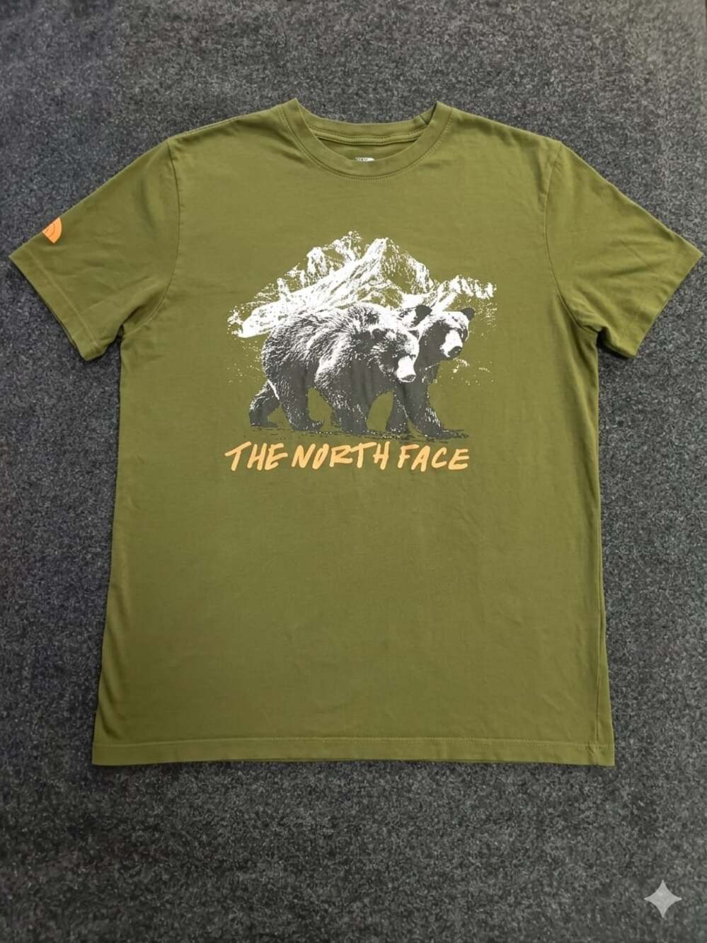 The North Face Bear Graphic T-Shirt Olive Green Size M